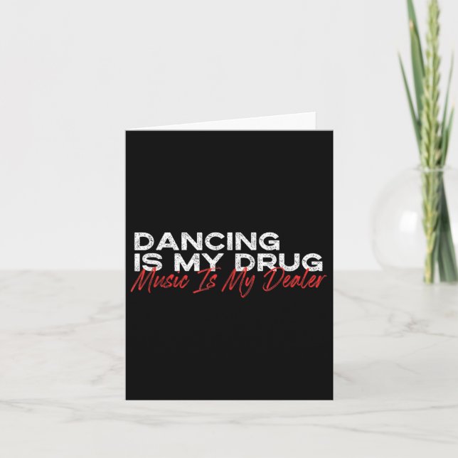 Tarjeta Bailar es mi música de drogas (Anverso)