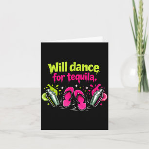 Tarjeta Bailará para la tripulación de la fiesta chanclas