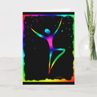 Tarjeta Bailarín 1 del arco iris