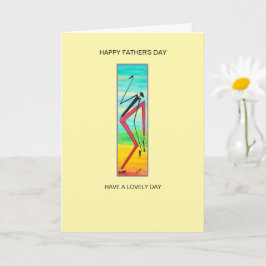 Tarjeta Bailarín africano complicado Feliz día del padre