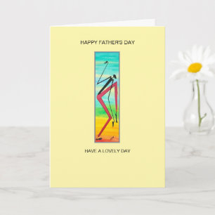 Tarjeta Bailarín africano complicado Feliz día del padre