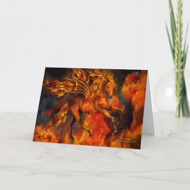 Tarjeta Bailarín ArtCard del fuego (Anverso)