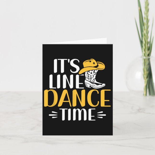 Tarjeta Bailarín de línea de baile de línea de bailes de l (Anverso)