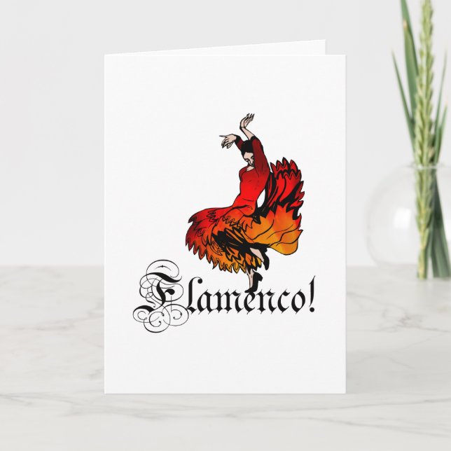 Tarjeta Bailarín del flamenco (Anverso)
