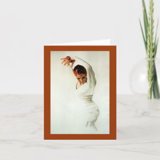 Tarjeta Bailarín del flamenco