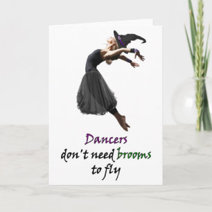 Tarjeta bailarín del vuelo