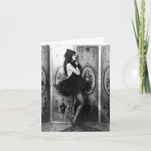 Tarjeta bailarín desgastado (Anverso)