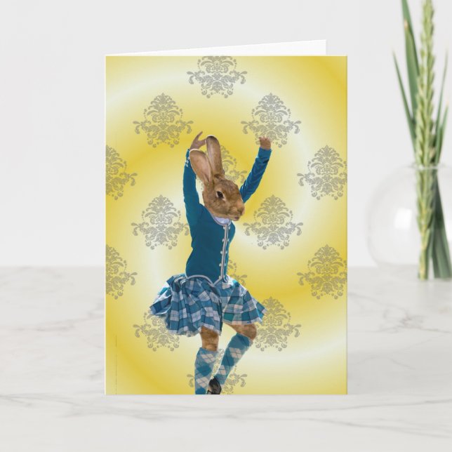 Tarjeta Bailarín escocés de tierras altas (Anverso)