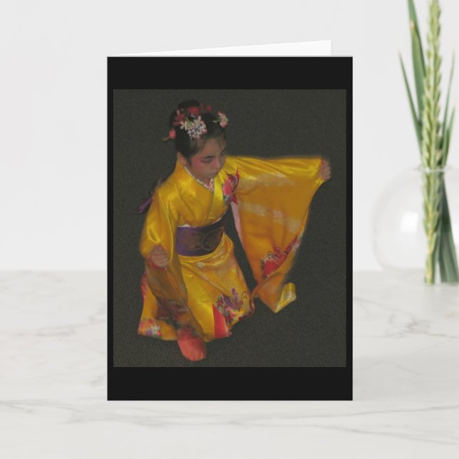 Tarjeta Bailarín japonés 4 (Anverso)
