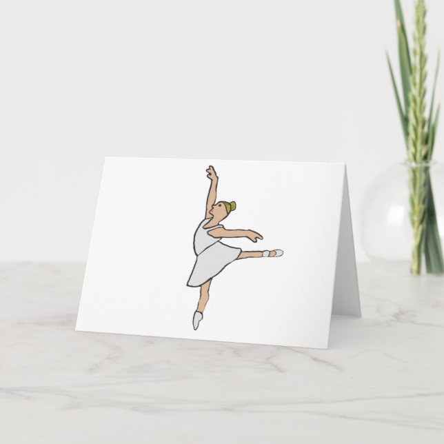 Tarjeta Bailarina Ballet Ballerina (Anverso)