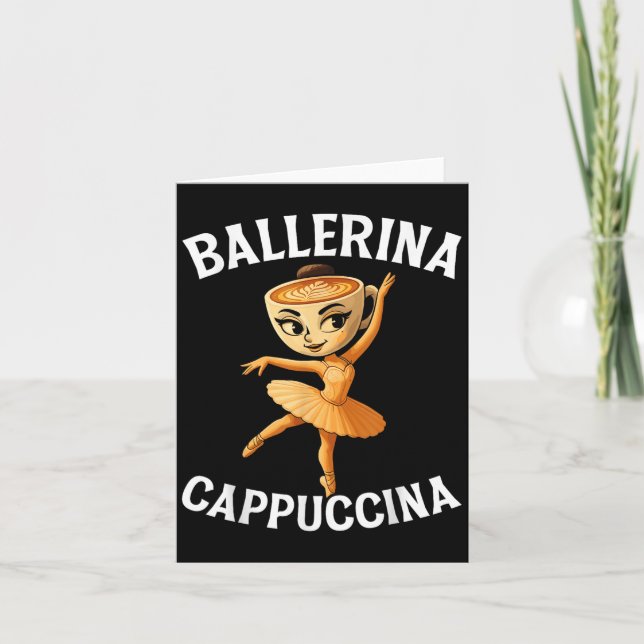 Tarjeta Bailarina Cappuccina de Meme de Brainrot Italiano  (Anverso)