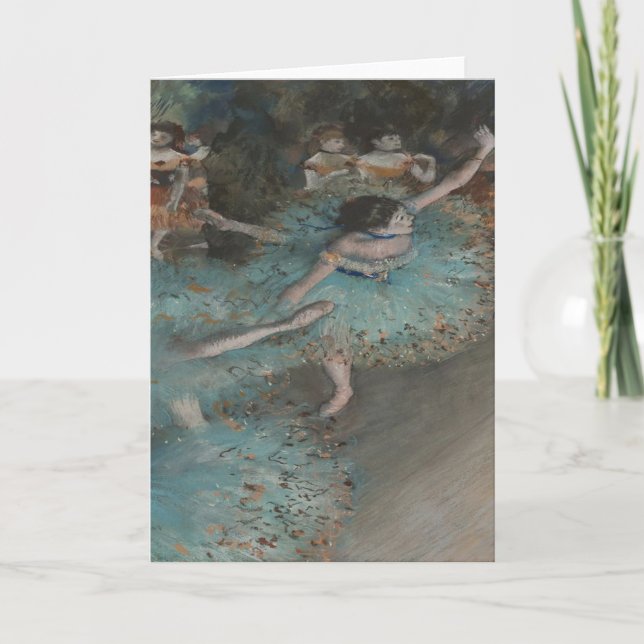 Tarjeta Bailarina de balancín de Degas (Anverso)