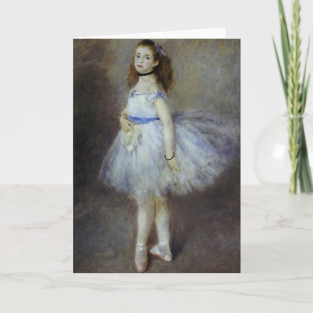 Tarjeta Bailarina de ballet de Pierre Renoir, Bella Artes  (Anverso)