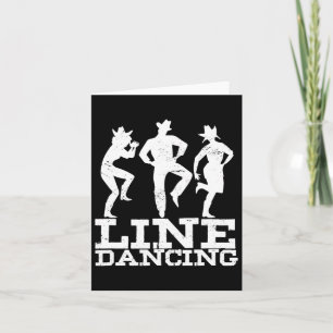 Tarjeta Bailarina de danza de Linedance Dancer Música Rega