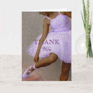 Tarjeta Bailarina de piel mediana Tutú morado verde o azul