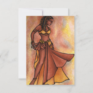 Tarjeta Bailarina de vientre Nubian Sister -