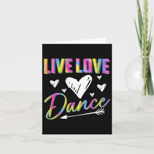 Tarjeta Bailarina divertida bailando mujeres Chicas viven