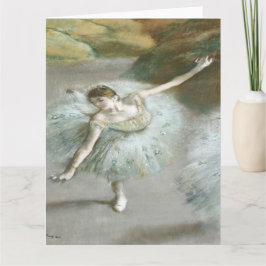 Tarjeta Bailarina en verde por Edgar Degas