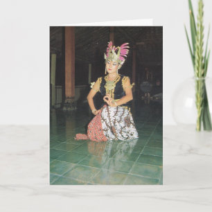 Tarjeta Bailarina exótica de Golek de Indonesia