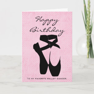 Tarjeta Bailarina Feliz Cumpleaños
