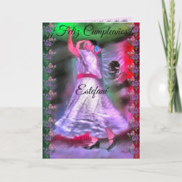 Tarjeta Bailarina mexicana de cumpleaños 0175