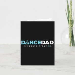 Tarjeta Bailarina papá papá papá papá profesor de danza Pe