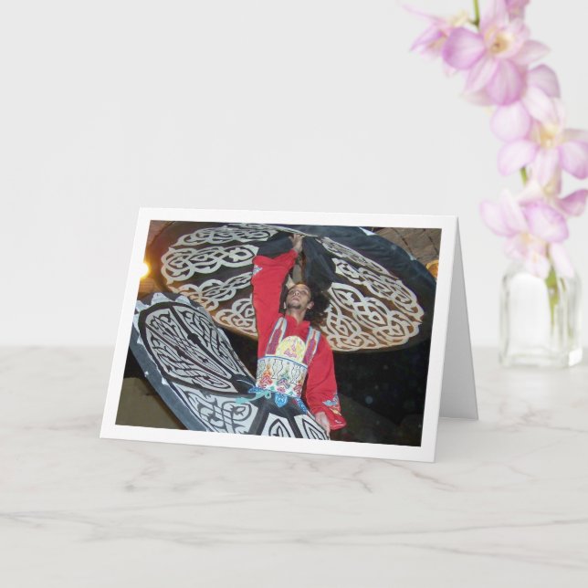 Tarjeta Bailarina Tanoura egipcia (Orquídea)