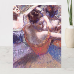 Tarjeta Bailarinas 1899 Edgar Degas