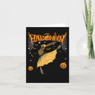Tarjeta Bailarinas de Esqueleto Ballet Danza Lindo Hallowe