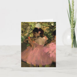 Tarjeta Bailarinas de rosa