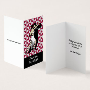 Tarjeta Bailarinas de tango