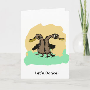 Tarjeta Bailarines de patos