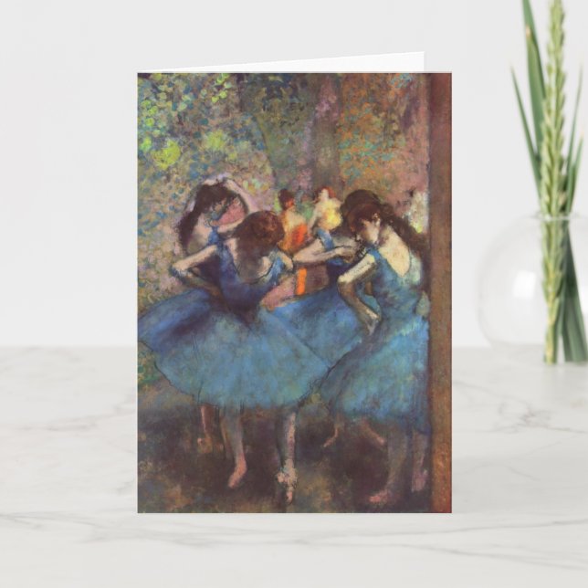 Tarjeta Bailarines - Edgar Degas - 1890 (Anverso)