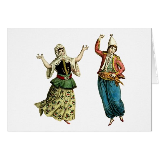 Tarjeta Bailarines tradicionales