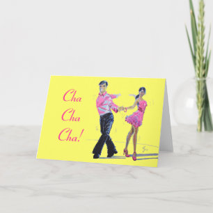 Tarjeta Baile Cha Cha Cha Ballroom