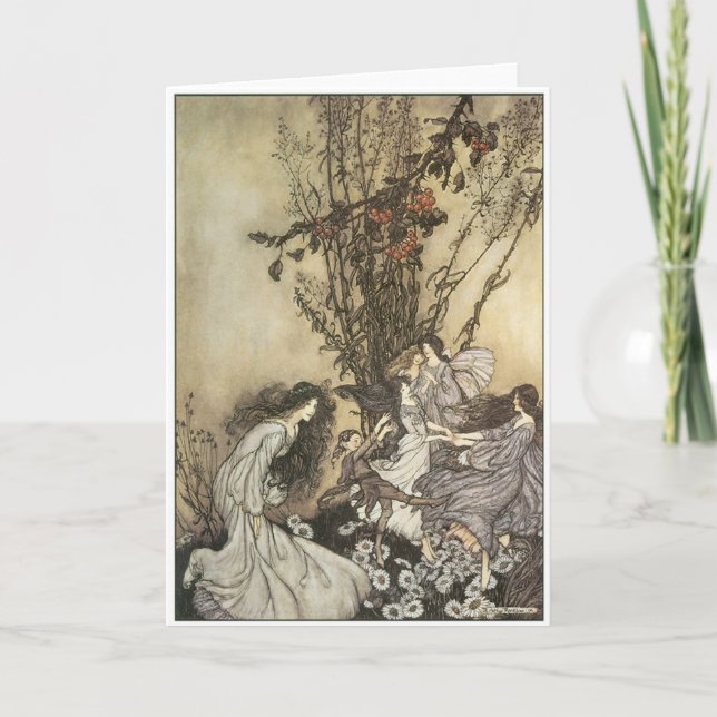 Tarjeta Baile con las hadas (Anverso)