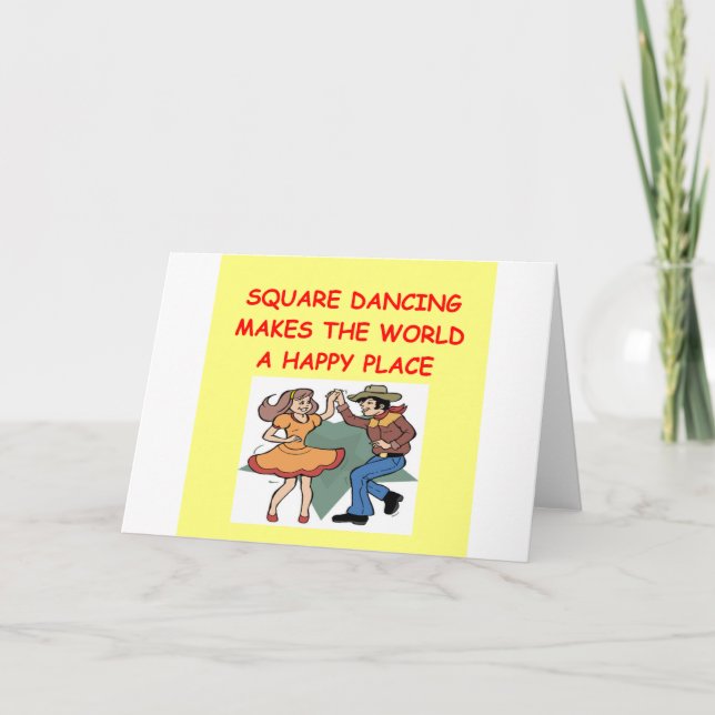 Tarjeta baile cuadrado (Anverso)