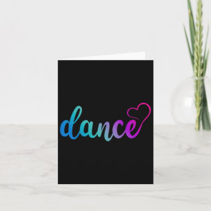 Tarjeta Baile de amor lindo bailarina elegante bailarina d