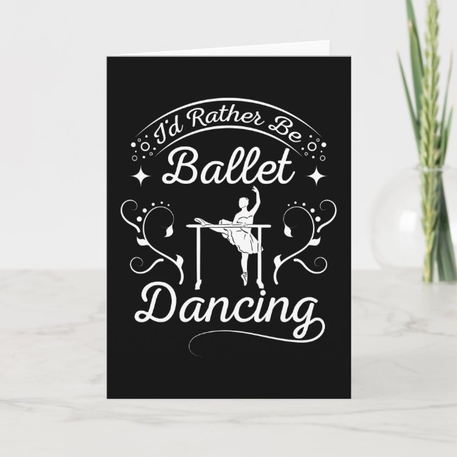 Tarjeta Baile de ballet (Anverso)
