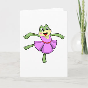 Tarjeta Baile de ballet de rana