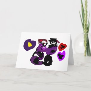 Tarjeta Baile de bola violeta