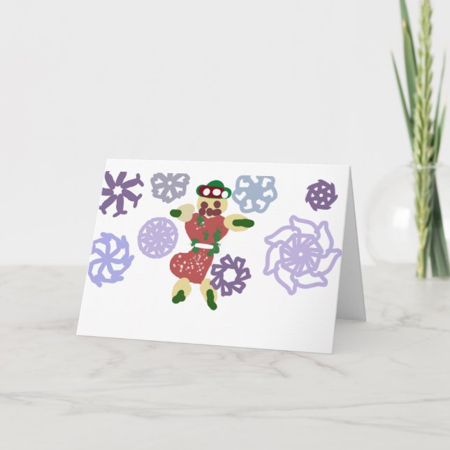 Tarjeta Baile de casita de jengibre  (Anverso)