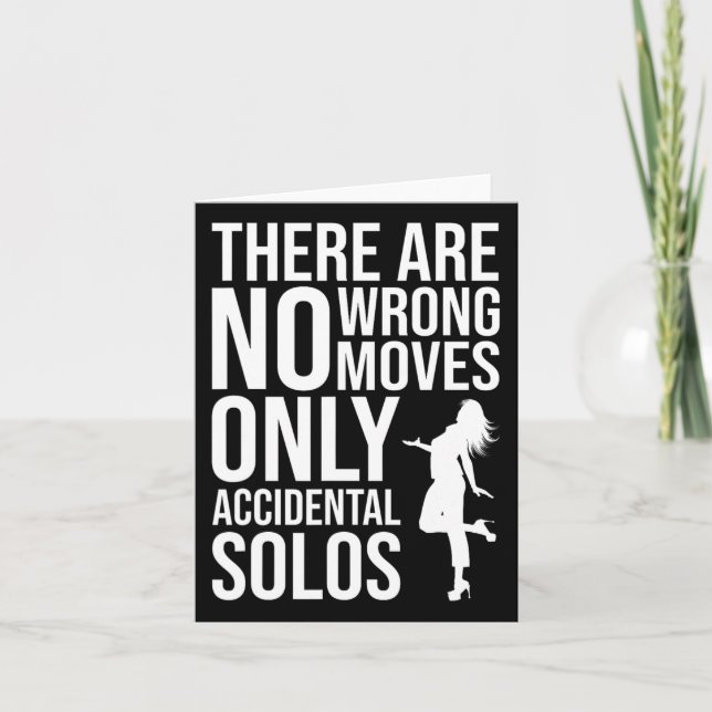 Tarjeta Baile de danza - Bailarina divertida (Anverso)