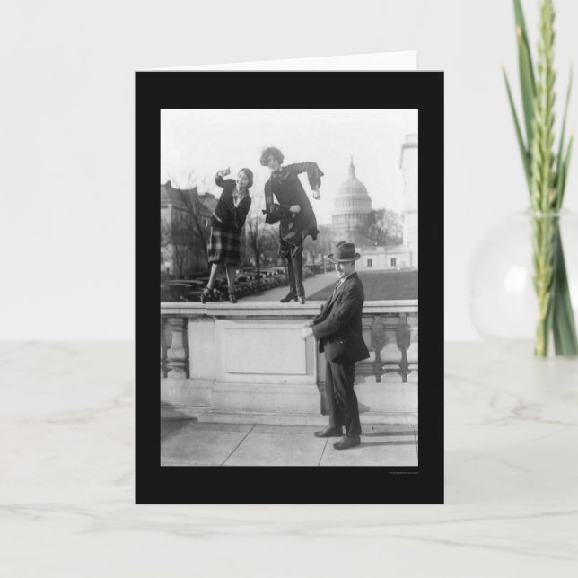 Tarjeta Baile de la Charleston en Washington, DC 1925 (Anverso)