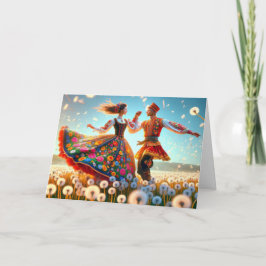 Tarjeta Baile de pareja polaca