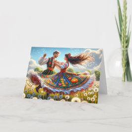 Tarjeta Baile de pareja polaca