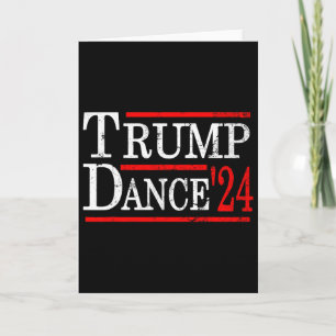Tarjeta Baile de Trump 2024 Trump Vance Divertido Republic