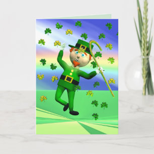 Tarjeta Baile del duende afortunado