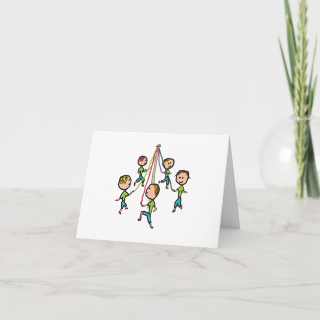 Tarjeta Baile del Maypole (Anverso)