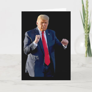 Tarjeta Baile Divertido de Trump Bailando Como un Delincue